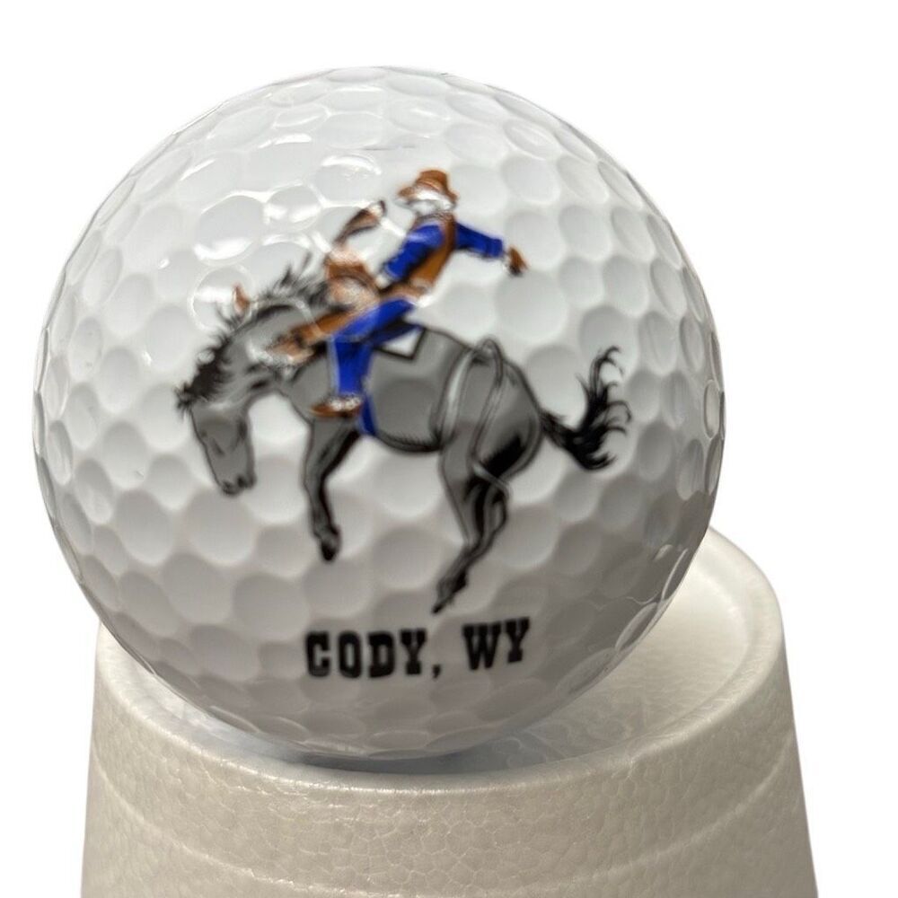 Cody Wyoming Rodeo Cowboy Logo Nike Golf Ball